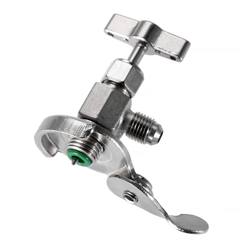 gohantee R134A Can Tap, Dispensing Valve Bottle Opener, Universal Refrigerant Dispenser Valve Tool, 1/4 SAE for R12 R22 R502 Air Conditioning - Image 1